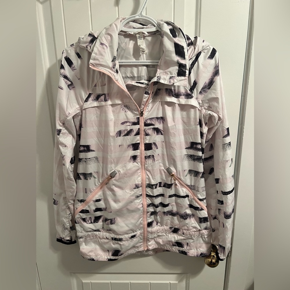 Lululemon Miss Misty Jacket II Sunset Stripe Blush Quartz Black Size 4 RARE